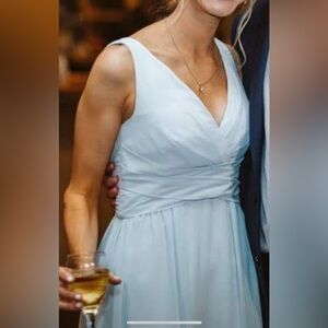 Watters WTOO light blue bridesmaid dress